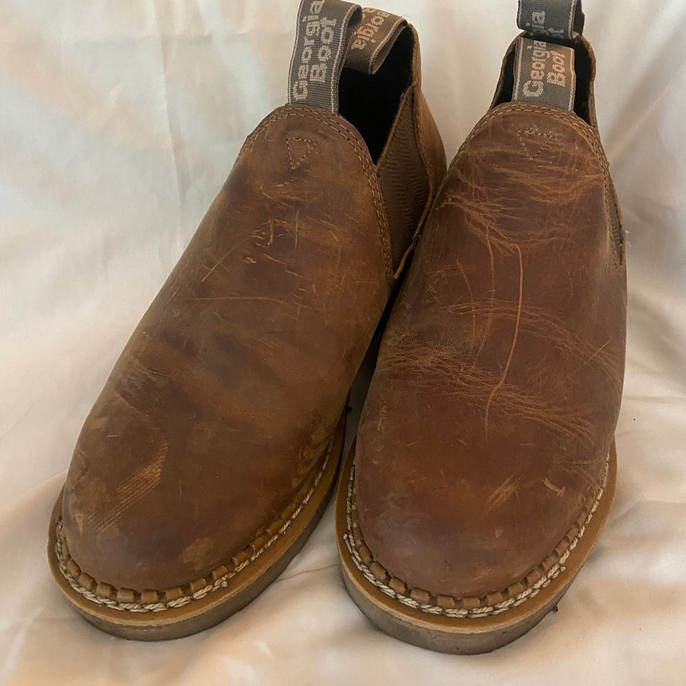 Women's 8.5 Wide Georgia Giant Leather Ankle Boots